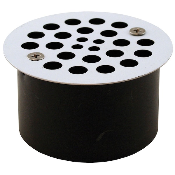 Jones Stephens 3in. ABS Snap-in Drain with 3-1/2in. Stainless Steel Round Strainer D54005 - main